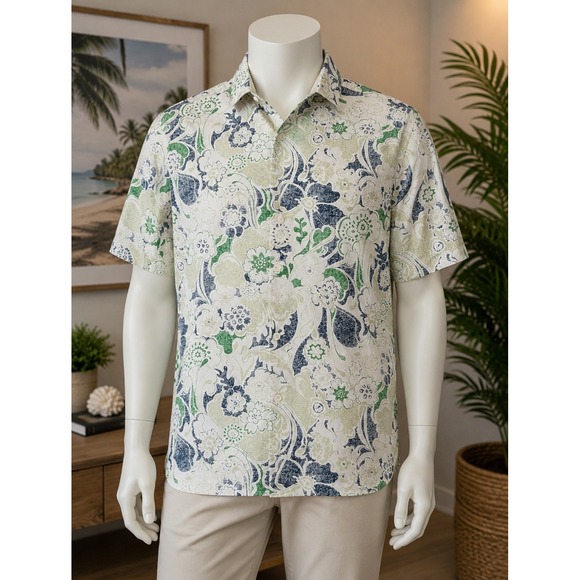 Tommy Bahama Other - Tommy Bahama Limited Edition Silk Blend Floral Camp Shirt Men's XL Resort Luxury